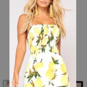 Fashion Nova Maxi Dress- Lemon Print🍋